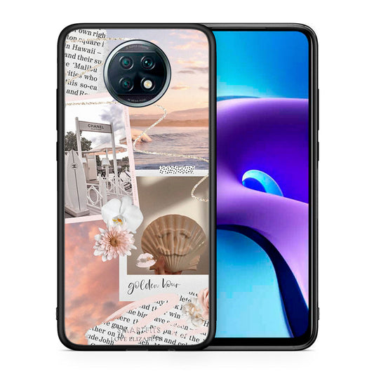 Θήκη Αγίου Βαλεντίνου Xiaomi Redmi Note 9T Golden Hour από τη Smartfits με σχέδιο στο πίσω μέρος και μαύρο περίβλημα | Xiaomi Redmi Note 9T Golden Hour case with colorful back and black bezels