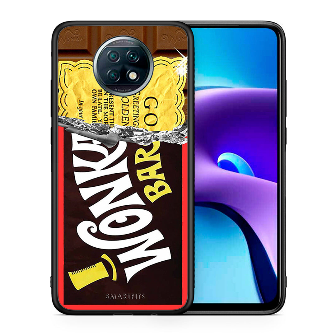 Θήκη Xiaomi Redmi Note 9T Golden Ticket από τη Smartfits με σχέδιο στο πίσω μέρος και μαύρο περίβλημα | Xiaomi Redmi Note 9T Golden Ticket case with colorful back and black bezels