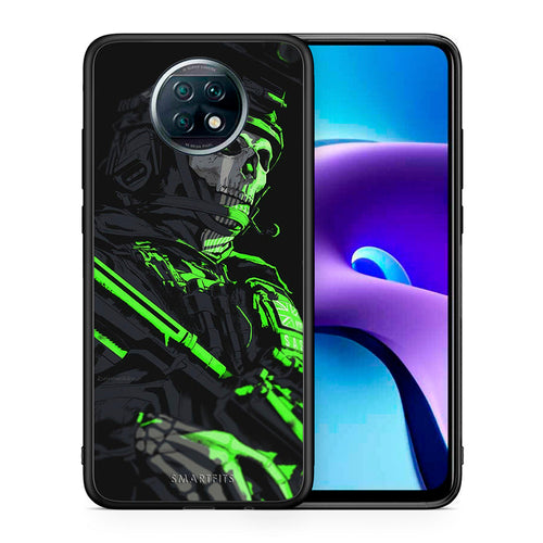 Θήκη Αγίου Βαλεντίνου Xiaomi Redmi Note 9T Green Soldier από τη Smartfits με σχέδιο στο πίσω μέρος και μαύρο περίβλημα | Xiaomi Redmi Note 9T Green Soldier case with colorful back and black bezels