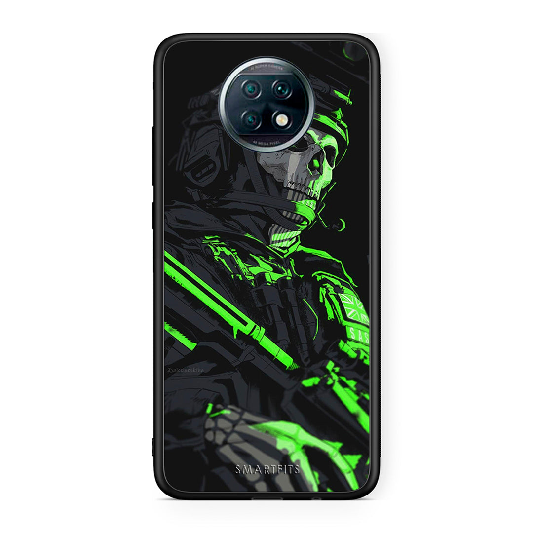 Xiaomi Redmi Note 9T Green Soldier Θήκη Αγίου Βαλεντίνου από τη Smartfits με σχέδιο στο πίσω μέρος και μαύρο περίβλημα | Smartphone case with colorful back and black bezels by Smartfits