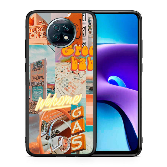 Θήκη Αγίου Βαλεντίνου Xiaomi Redmi Note 9T Groovy Babe από τη Smartfits με σχέδιο στο πίσω μέρος και μαύρο περίβλημα | Xiaomi Redmi Note 9T Groovy Babe case with colorful back and black bezels