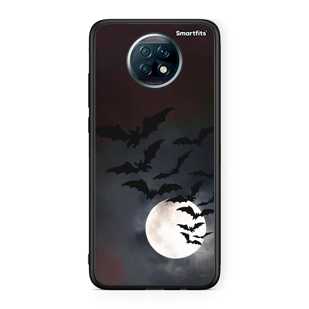Xiaomi Redmi Note 9T Halloween Bat Night Θήκη από τη Smartfits με σχέδιο στο πίσω μέρος και μαύρο περίβλημα | Smartphone case with colorful back and black bezels by Smartfits