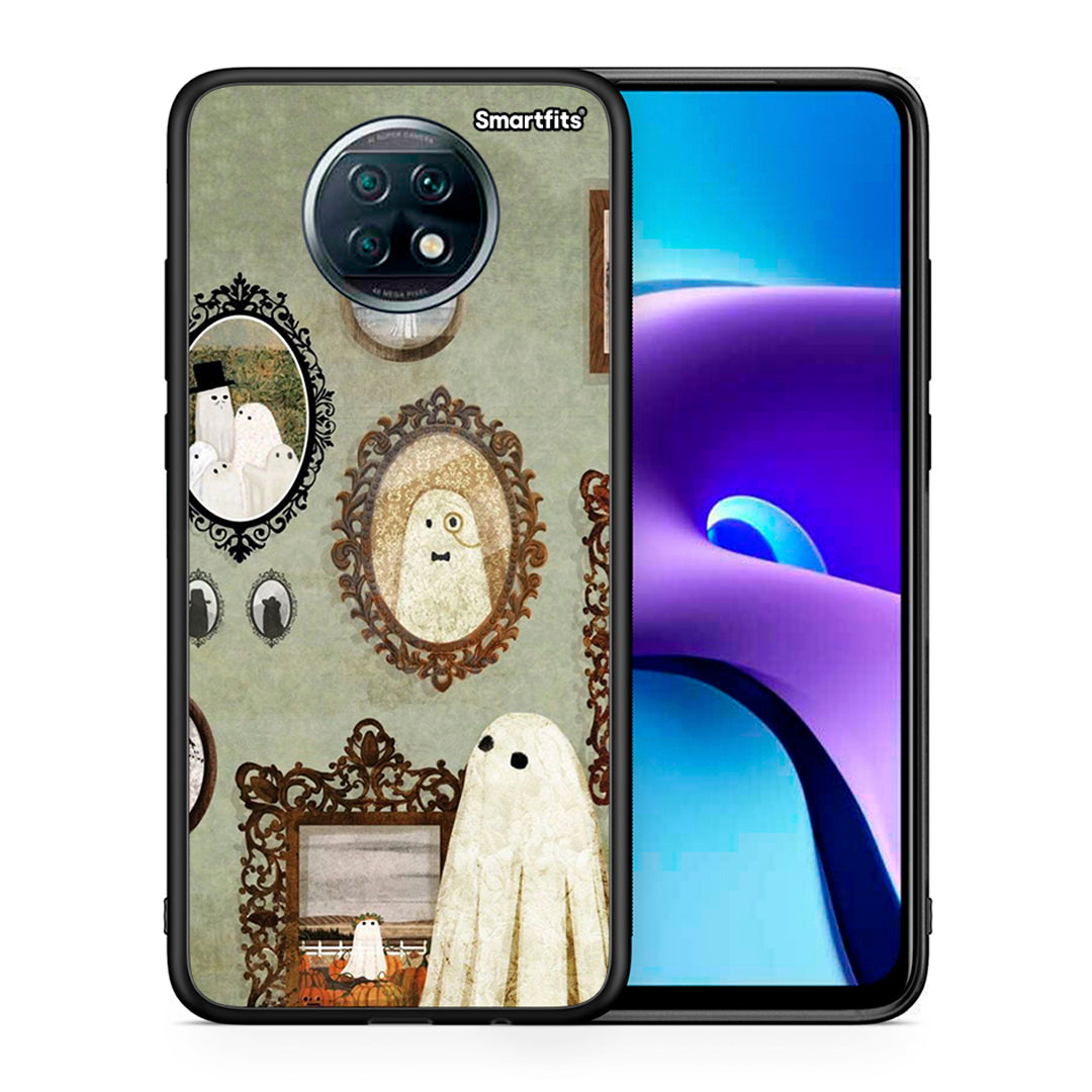 Θήκη Xiaomi Redmi Note 9T Halloween Ghost Season από τη Smartfits με σχέδιο στο πίσω μέρος και μαύρο περίβλημα | Xiaomi Redmi Note 9T Halloween Ghost Season case with colorful back and black bezels