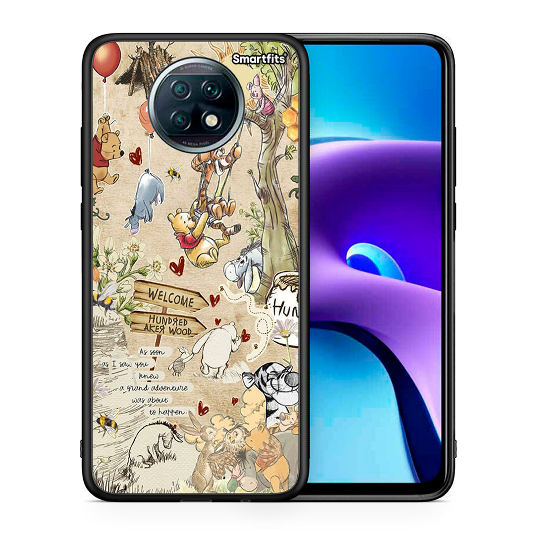 Θήκη Xiaomi Redmi Note 9T Happy Friends από τη Smartfits με σχέδιο στο πίσω μέρος και μαύρο περίβλημα | Xiaomi Redmi Note 9T Happy Friends case with colorful back and black bezels