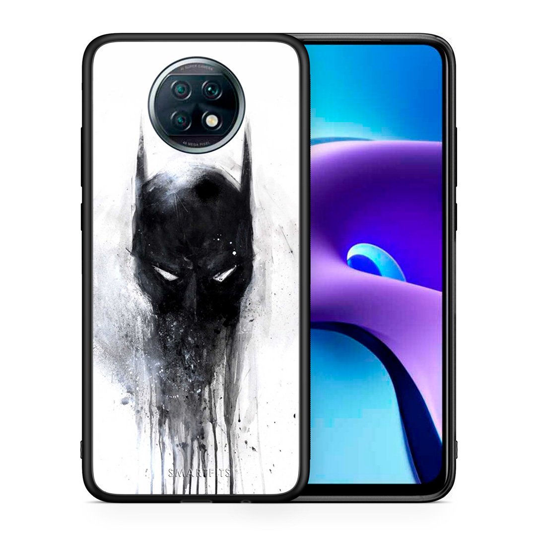 Θήκη Xiaomi Redmi Note 9T Paint Bat Hero από τη Smartfits με σχέδιο στο πίσω μέρος και μαύρο περίβλημα | Xiaomi Redmi Note 9T Paint Bat Hero case with colorful back and black bezels