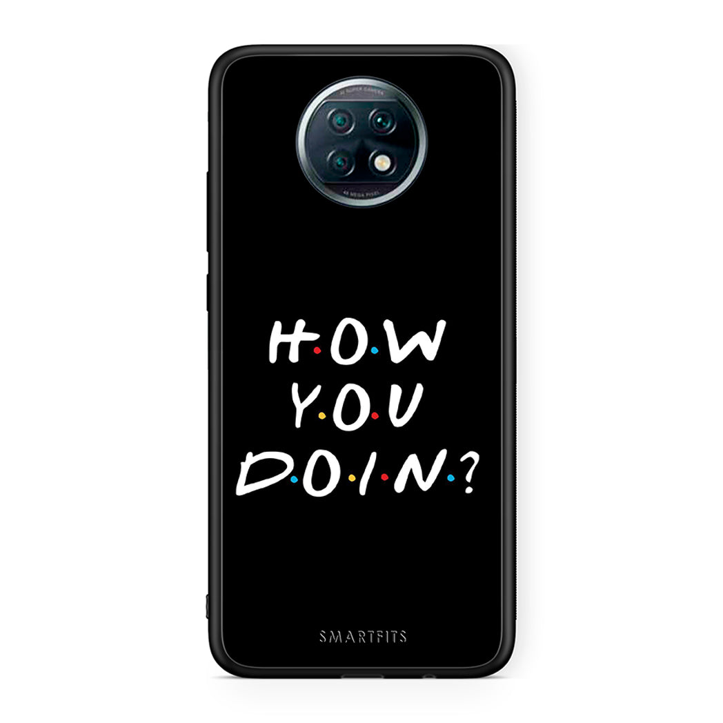 Xiaomi Redmi Note 9T How You Doin θήκη από τη Smartfits με σχέδιο στο πίσω μέρος και μαύρο περίβλημα | Smartphone case with colorful back and black bezels by Smartfits