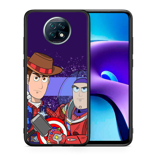 Θήκη Xiaomi Redmi Note 9T Infinity Story από τη Smartfits με σχέδιο στο πίσω μέρος και μαύρο περίβλημα | Xiaomi Redmi Note 9T Infinity Story case with colorful back and black bezels