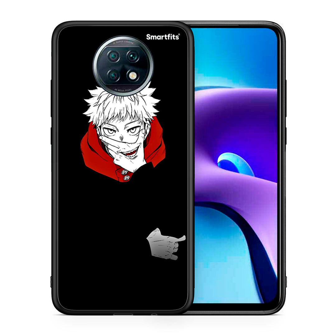 Θήκη Xiaomi Redmi Note 9T Itadori Anime από τη Smartfits με σχέδιο στο πίσω μέρος και μαύρο περίβλημα | Xiaomi Redmi Note 9T Itadori Anime case with colorful back and black bezels
