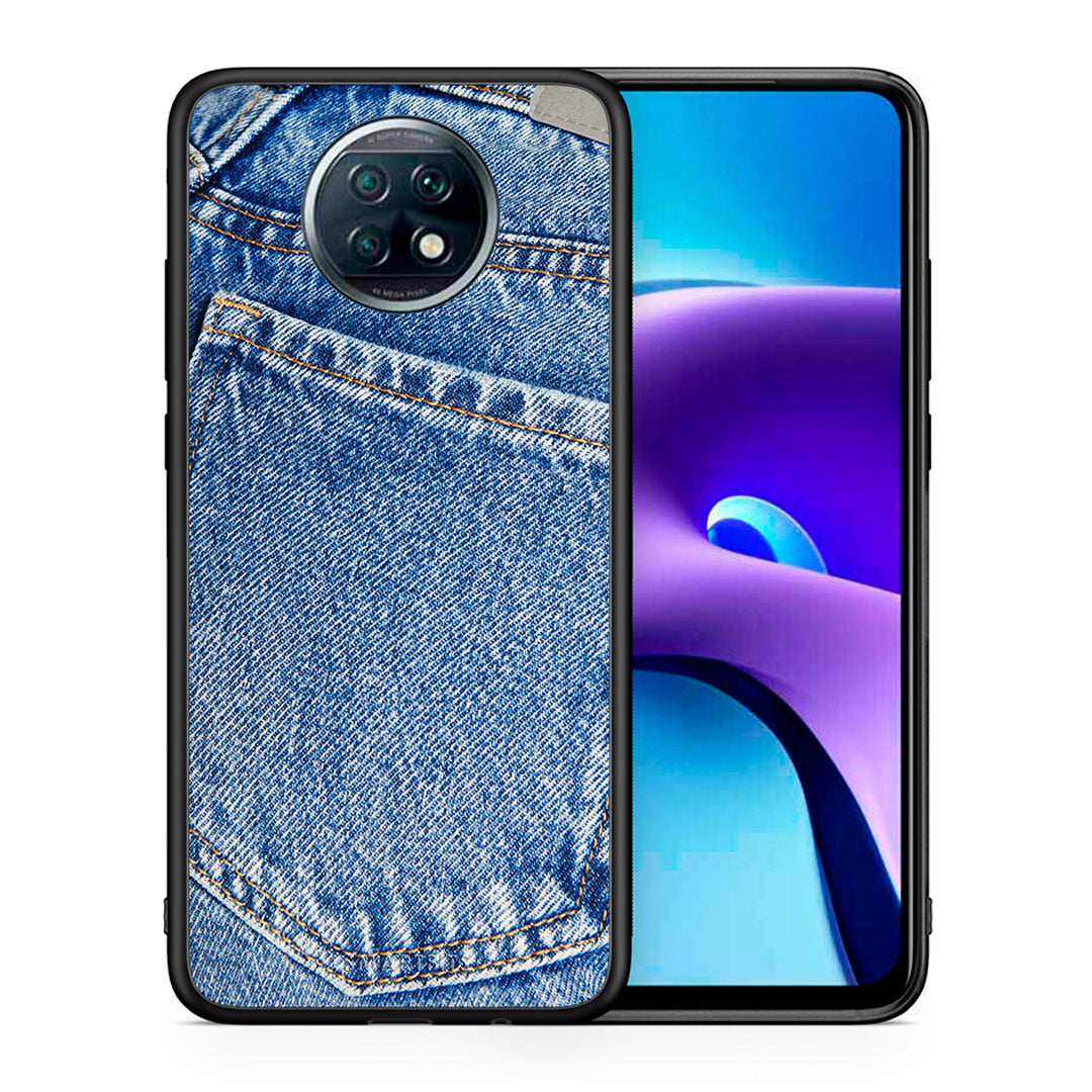 Θήκη Xiaomi Redmi Note 9T Jeans Pocket από τη Smartfits με σχέδιο στο πίσω μέρος και μαύρο περίβλημα | Xiaomi Redmi Note 9T Jeans Pocket case with colorful back and black bezels