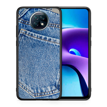 Θήκη Xiaomi Redmi Note 9T Jeans Pocket από τη Smartfits με σχέδιο στο πίσω μέρος και μαύρο περίβλημα | Xiaomi Redmi Note 9T Jeans Pocket case with colorful back and black bezels