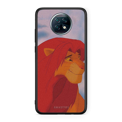 Xiaomi Redmi Note 9T Lion Love 1 Θήκη Αγίου Βαλεντίνου από τη Smartfits με σχέδιο στο πίσω μέρος και μαύρο περίβλημα | Smartphone case with colorful back and black bezels by Smartfits