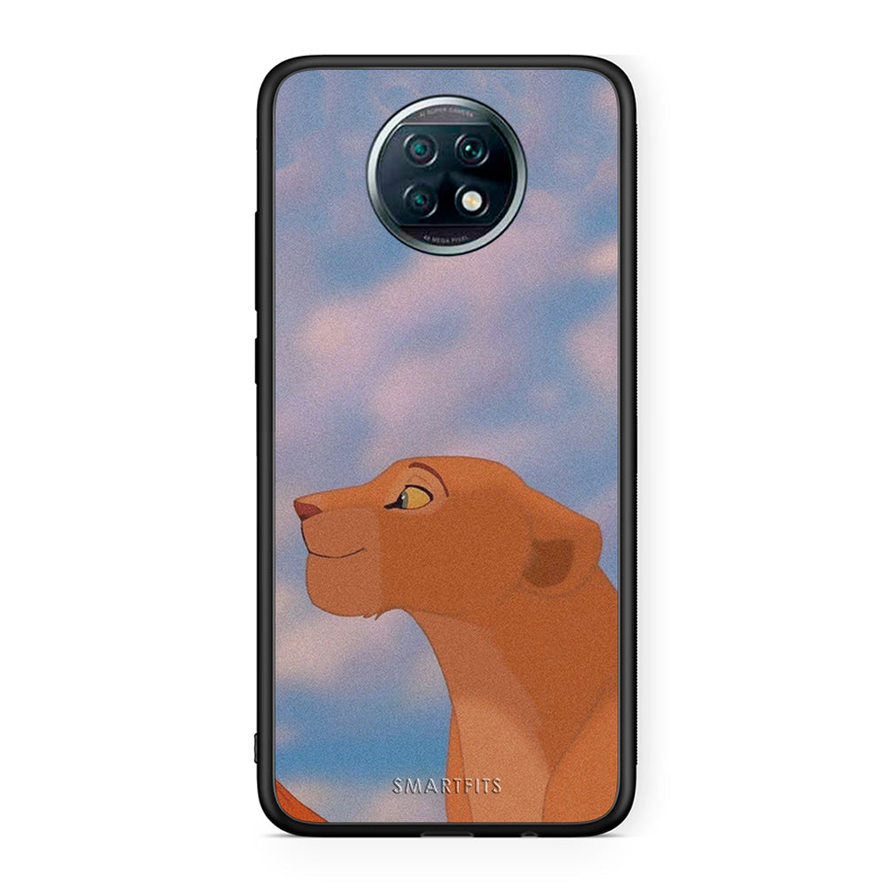 Xiaomi Redmi Note 9T Lion Love 2 Θήκη Αγίου Βαλεντίνου από τη Smartfits με σχέδιο στο πίσω μέρος και μαύρο περίβλημα | Smartphone case with colorful back and black bezels by Smartfits