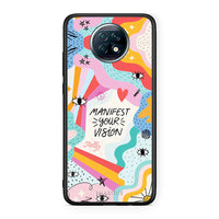 Thumbnail for Xiaomi Redmi Note 9T Manifest Your Vision θήκη από τη Smartfits με σχέδιο στο πίσω μέρος και μαύρο περίβλημα | Smartphone case with colorful back and black bezels by Smartfits