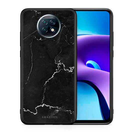 Θήκη Xiaomi Redmi Note 9T Marble Black από τη Smartfits με σχέδιο στο πίσω μέρος και μαύρο περίβλημα | Xiaomi Redmi Note 9T Marble Black case with colorful back and black bezels