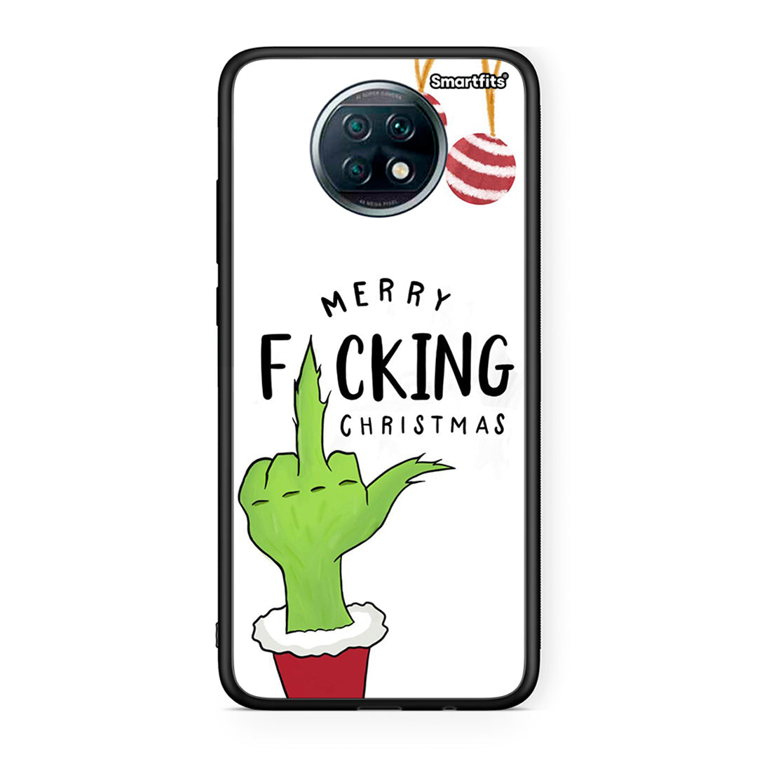 Xiaomi Redmi Note 9T Merry F Xmas θήκη από τη Smartfits με σχέδιο στο πίσω μέρος και μαύρο περίβλημα | Smartphone case with colorful back and black bezels by Smartfits