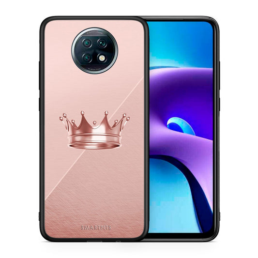 Θήκη Xiaomi Redmi Note 9T Crown Minimal από τη Smartfits με σχέδιο στο πίσω μέρος και μαύρο περίβλημα | Xiaomi Redmi Note 9T Crown Minimal case with colorful back and black bezels