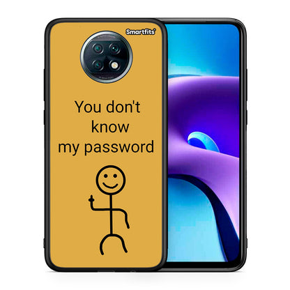 Θήκη Xiaomi Redmi Note 9T My Password από τη Smartfits με σχέδιο στο πίσω μέρος και μαύρο περίβλημα | Xiaomi Redmi Note 9T My Password case with colorful back and black bezels