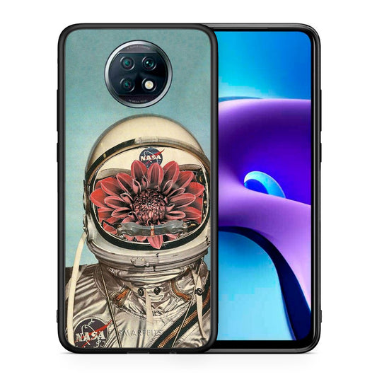 Θήκη Xiaomi Redmi Note 9T Nasa Bloom από τη Smartfits με σχέδιο στο πίσω μέρος και μαύρο περίβλημα | Xiaomi Redmi Note 9T Nasa Bloom case with colorful back and black bezels