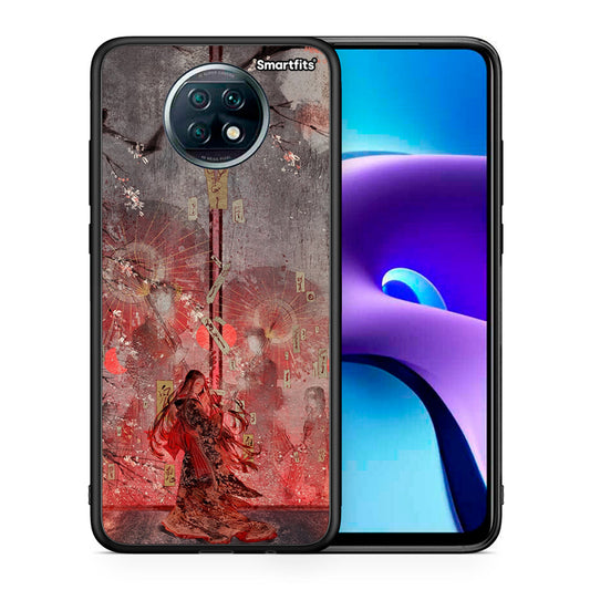 Θήκη Xiaomi Redmi Note 9T Nezuko Kamado από τη Smartfits με σχέδιο στο πίσω μέρος και μαύρο περίβλημα | Xiaomi Redmi Note 9T Nezuko Kamado case with colorful back and black bezels
