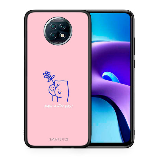 Θήκη Xiaomi Redmi Note 9T Nice Day από τη Smartfits με σχέδιο στο πίσω μέρος και μαύρο περίβλημα | Xiaomi Redmi Note 9T Nice Day case with colorful back and black bezels