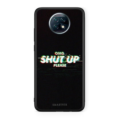 Xiaomi Redmi Note 9T OMG ShutUp θήκη από τη Smartfits με σχέδιο στο πίσω μέρος και μαύρο περίβλημα | Smartphone case with colorful back and black bezels by Smartfits