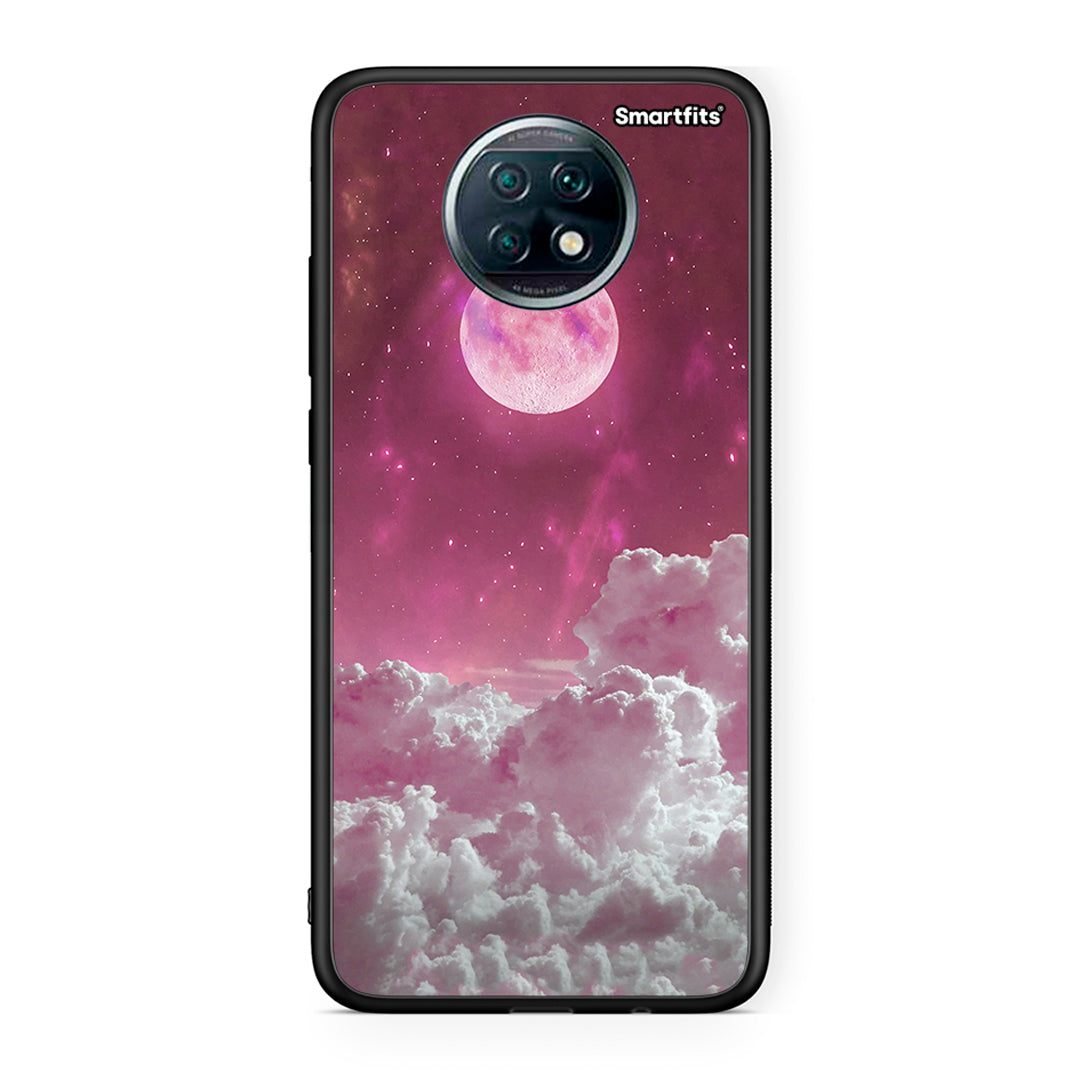 Xiaomi Redmi Note 9T Pink Moon Θήκη από τη Smartfits με σχέδιο στο πίσω μέρος και μαύρο περίβλημα | Smartphone case with colorful back and black bezels by Smartfits