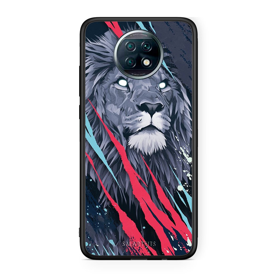 4 - Xiaomi Redmi Note 9T Lion Designer PopArt case, cover, bumper
