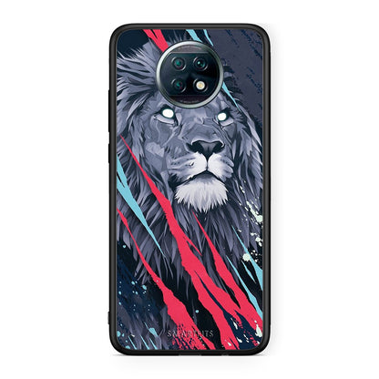 4 - Xiaomi Redmi Note 9T Lion Designer PopArt case, cover, bumper