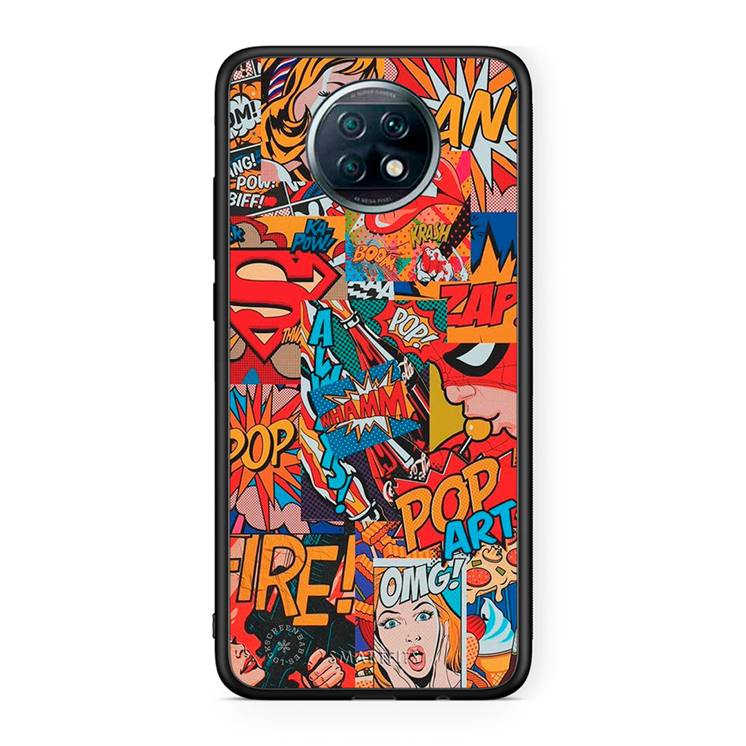 Xiaomi Redmi Note 9T PopArt OMG θήκη από τη Smartfits με σχέδιο στο πίσω μέρος και μαύρο περίβλημα | Smartphone case with colorful back and black bezels by Smartfits