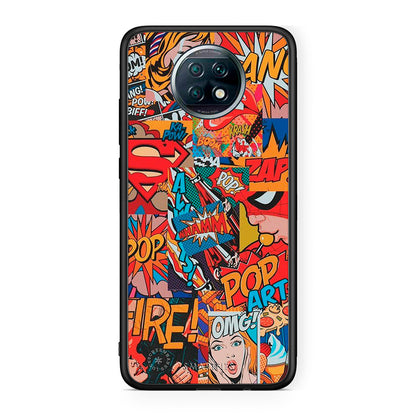 Xiaomi Redmi Note 9T PopArt OMG θήκη από τη Smartfits με σχέδιο στο πίσω μέρος και μαύρο περίβλημα | Smartphone case with colorful back and black bezels by Smartfits