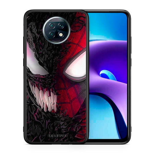 Θήκη Xiaomi Redmi Note 9T SpiderVenom PopArt από τη Smartfits με σχέδιο στο πίσω μέρος και μαύρο περίβλημα | Xiaomi Redmi Note 9T SpiderVenom PopArt case with colorful back and black bezels