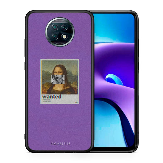 Θήκη Xiaomi Redmi Note 9T Monalisa Popart από τη Smartfits με σχέδιο στο πίσω μέρος και μαύρο περίβλημα | Xiaomi Redmi Note 9T Monalisa Popart case with colorful back and black bezels