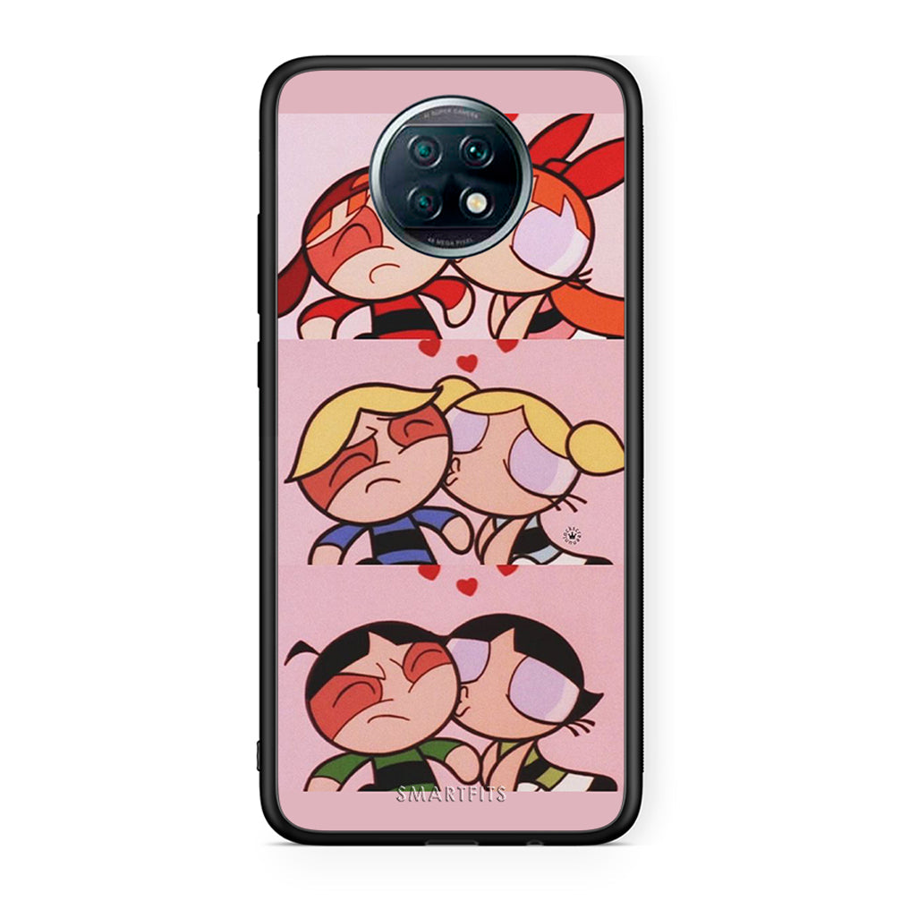 Xiaomi Redmi Note 9T Puff Love Θήκη Αγίου Βαλεντίνου από τη Smartfits με σχέδιο στο πίσω μέρος και μαύρο περίβλημα | Smartphone case with colorful back and black bezels by Smartfits