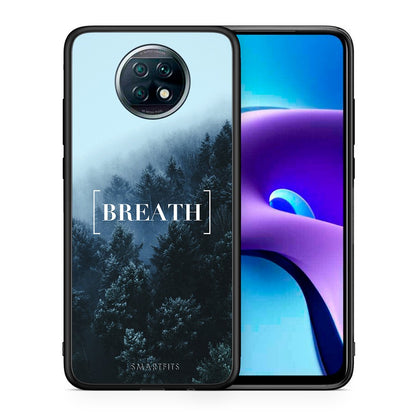 Θήκη Xiaomi Redmi Note 9T Breath Quote από τη Smartfits με σχέδιο στο πίσω μέρος και μαύρο περίβλημα | Xiaomi Redmi Note 9T Breath Quote case with colorful back and black bezels