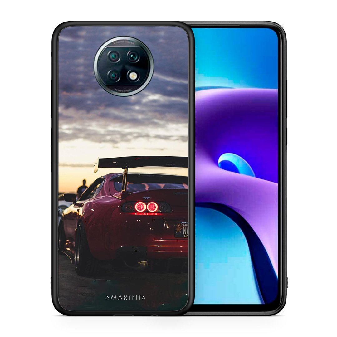 Θήκη Xiaomi Redmi Note 9T Racing Supra από τη Smartfits με σχέδιο στο πίσω μέρος και μαύρο περίβλημα | Xiaomi Redmi Note 9T Racing Supra case with colorful back and black bezels