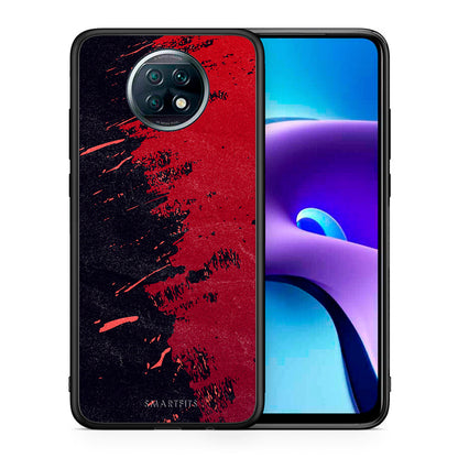 Θήκη Αγίου Βαλεντίνου Xiaomi Redmi Note 9T Red Paint από τη Smartfits με σχέδιο στο πίσω μέρος και μαύρο περίβλημα | Xiaomi Redmi Note 9T Red Paint case with colorful back and black bezels