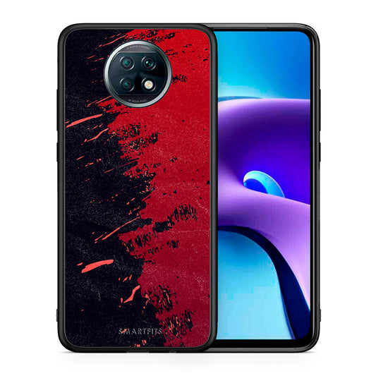 Θήκη Αγίου Βαλεντίνου Xiaomi Redmi Note 9T Red Paint από τη Smartfits με σχέδιο στο πίσω μέρος και μαύρο περίβλημα | Xiaomi Redmi Note 9T Red Paint case with colorful back and black bezels