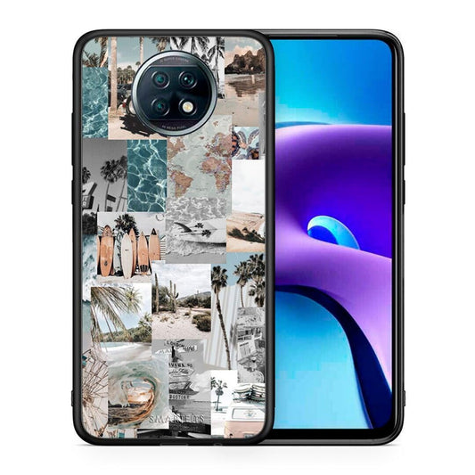 Θήκη Xiaomi Redmi Note 9T Retro Beach Life από τη Smartfits με σχέδιο στο πίσω μέρος και μαύρο περίβλημα | Xiaomi Redmi Note 9T Retro Beach Life case with colorful back and black bezels