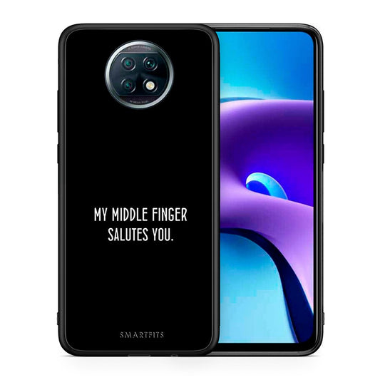 Θήκη Xiaomi Redmi Note 9T Salute από τη Smartfits με σχέδιο στο πίσω μέρος και μαύρο περίβλημα | Xiaomi Redmi Note 9T Salute case with colorful back and black bezels