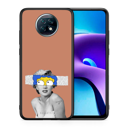Θήκη Xiaomi Redmi Note 9T Sim Merilyn από τη Smartfits με σχέδιο στο πίσω μέρος και μαύρο περίβλημα | Xiaomi Redmi Note 9T Sim Merilyn case with colorful back and black bezels