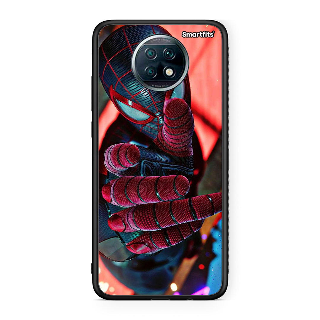 Xiaomi Redmi Note 9T Spider Hand Θήκη από τη Smartfits με σχέδιο στο πίσω μέρος και μαύρο περίβλημα | Smartphone case with colorful back and black bezels by Smartfits