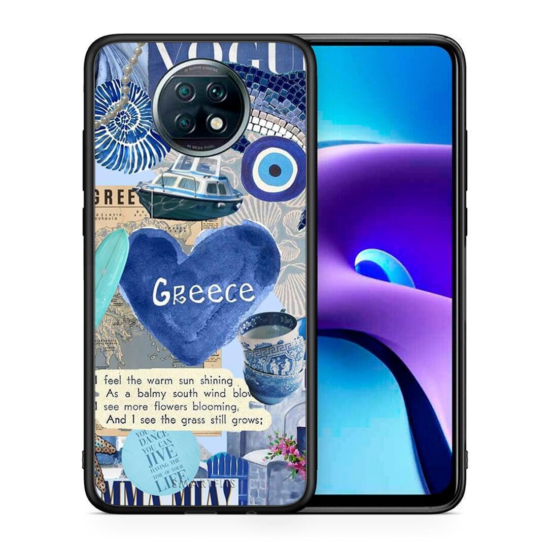 Θήκη Xiaomi Redmi Note 9T Summer In Greece από τη Smartfits με σχέδιο στο πίσω μέρος και μαύρο περίβλημα | Xiaomi Redmi Note 9T Summer In Greece case with colorful back and black bezels