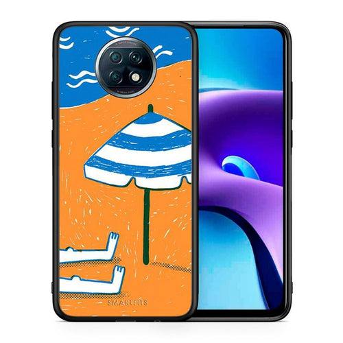 Θήκη Xiaomi Redmi Note 9T Summering από τη Smartfits με σχέδιο στο πίσω μέρος και μαύρο περίβλημα | Xiaomi Redmi Note 9T Summering case with colorful back and black bezels