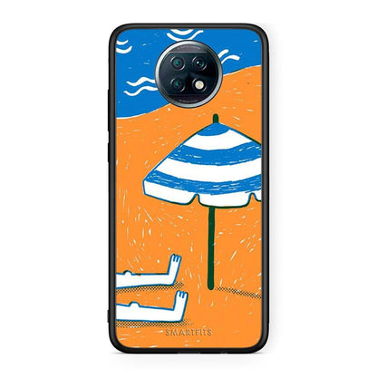 Xiaomi Redmi Note 9T Summering Θήκη από τη Smartfits με σχέδιο στο πίσω μέρος και μαύρο περίβλημα | Smartphone case with colorful back and black bezels by Smartfits
