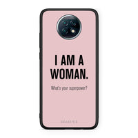 Thumbnail for Xiaomi Redmi Note 9T Superpower Woman θήκη από τη Smartfits με σχέδιο στο πίσω μέρος και μαύρο περίβλημα | Smartphone case with colorful back and black bezels by Smartfits