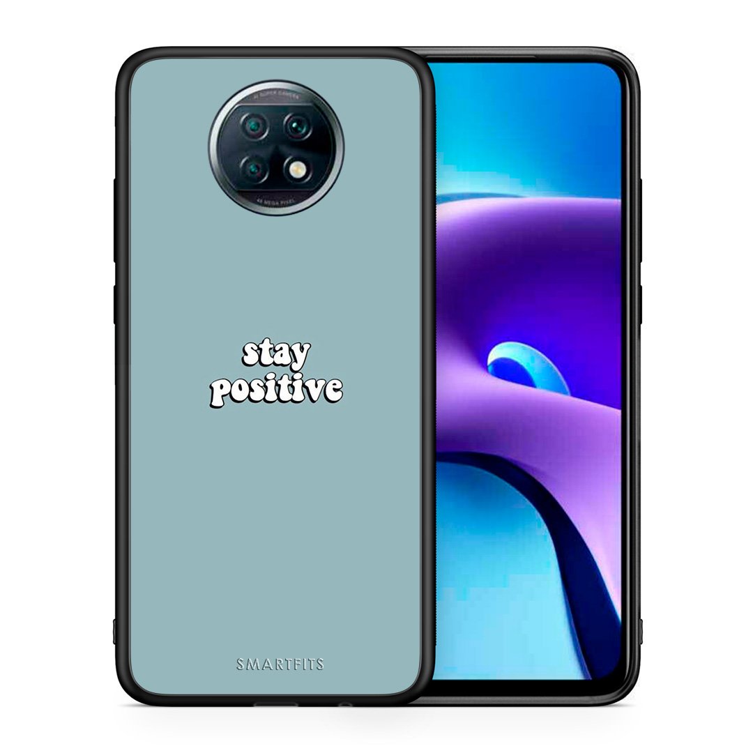 Θήκη Xiaomi Redmi Note 9T Positive Text από τη Smartfits με σχέδιο στο πίσω μέρος και μαύρο περίβλημα | Xiaomi Redmi Note 9T Positive Text case with colorful back and black bezels