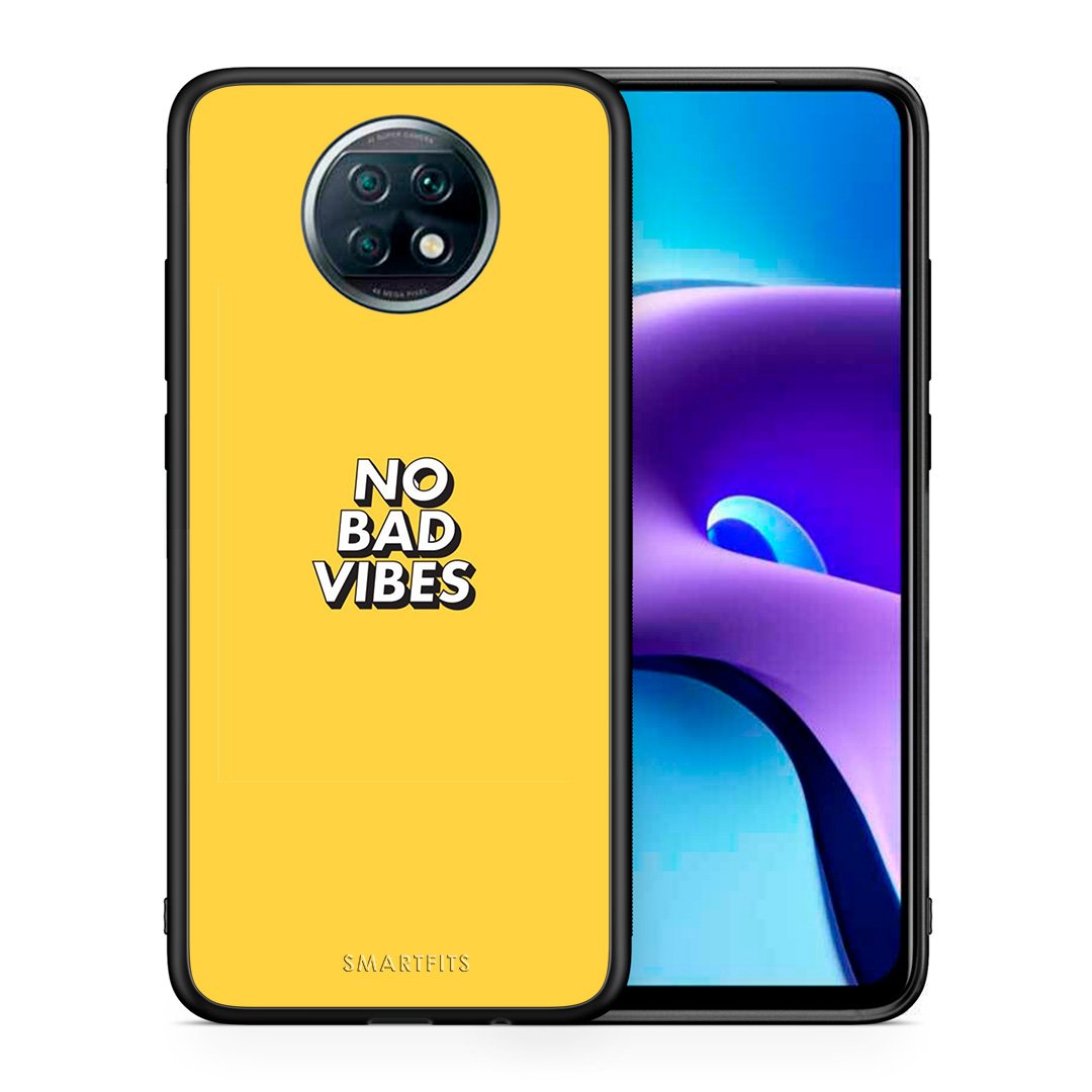 Θήκη Xiaomi Redmi Note 9T Vibes Text από τη Smartfits με σχέδιο στο πίσω μέρος και μαύρο περίβλημα | Xiaomi Redmi Note 9T Vibes Text case with colorful back and black bezels