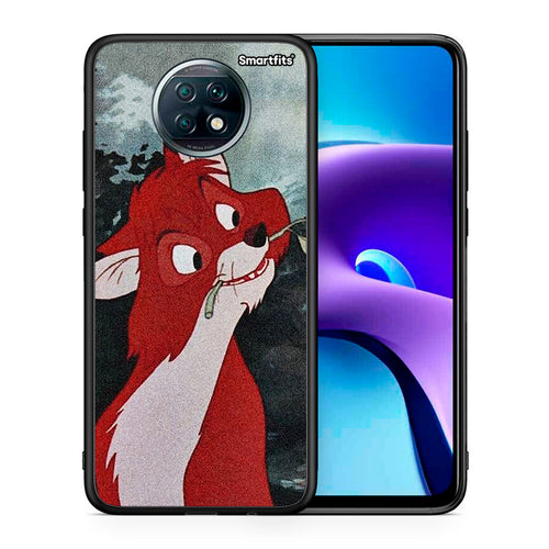 Θήκη Xiaomi Redmi Note 9T Tod And Vixey Love 1 από τη Smartfits με σχέδιο στο πίσω μέρος και μαύρο περίβλημα | Xiaomi Redmi Note 9T Tod And Vixey Love 1 case with colorful back and black bezels