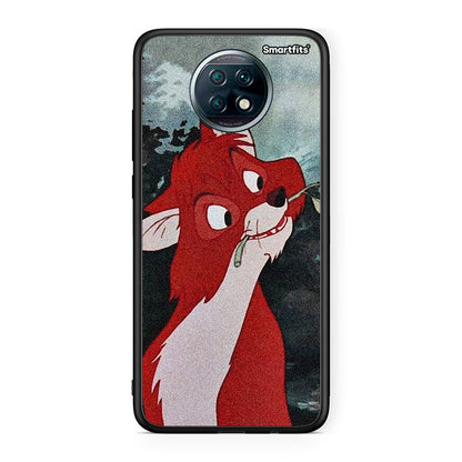 Xiaomi Redmi Note 9T Tod And Vixey Love 1 θήκη από τη Smartfits με σχέδιο στο πίσω μέρος και μαύρο περίβλημα | Smartphone case with colorful back and black bezels by Smartfits