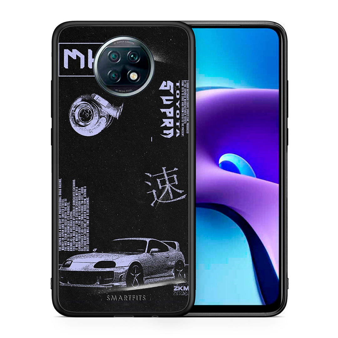 Θήκη Αγίου Βαλεντίνου Xiaomi Redmi Note 9T Tokyo Drift από τη Smartfits με σχέδιο στο πίσω μέρος και μαύρο περίβλημα | Xiaomi Redmi Note 9T Tokyo Drift case with colorful back and black bezels